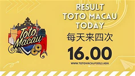 Live Draw 5D Toto Macau